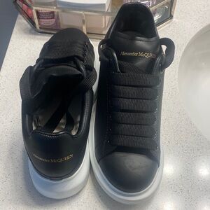 Alexander McQueen Black and White Men's Sneakers